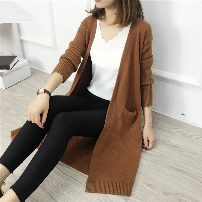 Warm Women's Parka Coat with Zip and Pockets