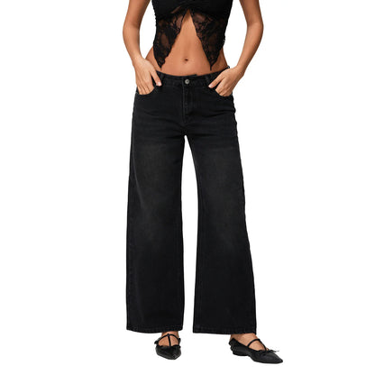 Relaxed Fit Women's Straight Leg Casual Jeans