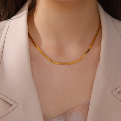 Luxury Silver Tone Snake Chain Necklet