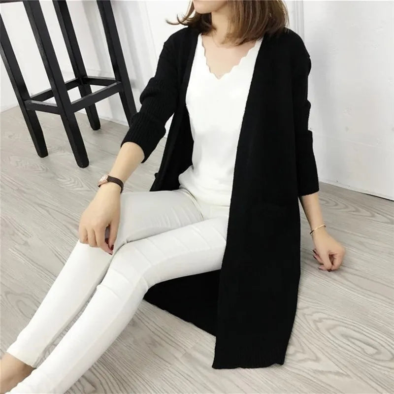 Warm Women's Parka Coat with Zip and Pockets