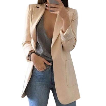 Relaxed Fit Open Front Jacket for Women