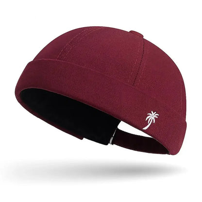 Casual Embroidered Cotton Beanie Cap