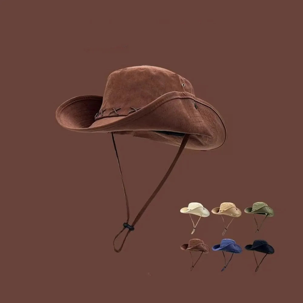 Lightweight Summer Cowboy Hat - Wide Brim Sun Shield - VogeLuxe