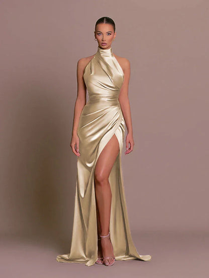 Chic Formal Side-Slit Party Dress