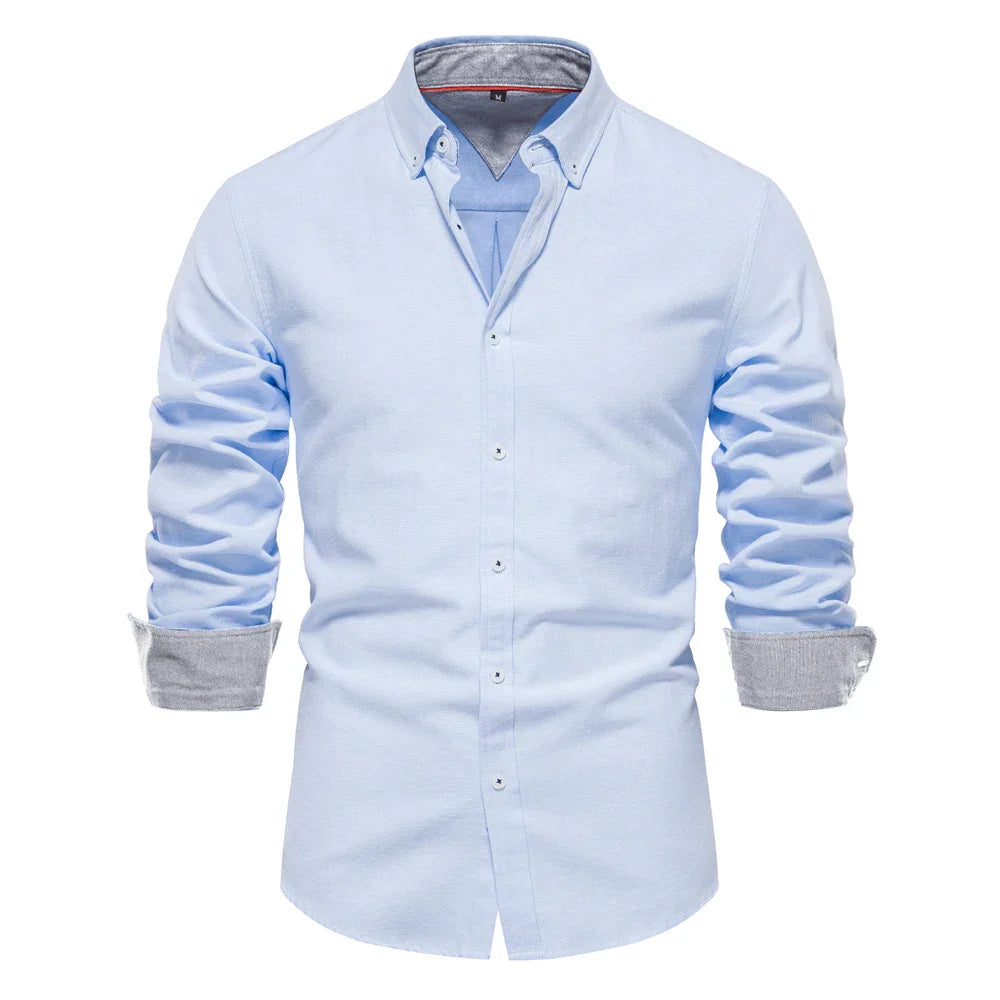 Classic Casual Men's Cotton Button Shirt