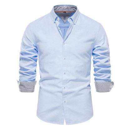 Classic Casual Men's Cotton Button Shirt