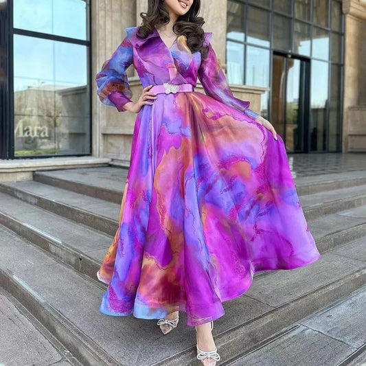 Beautiful Floral Floor Length Maxi Dress for Women - VogeLuxe