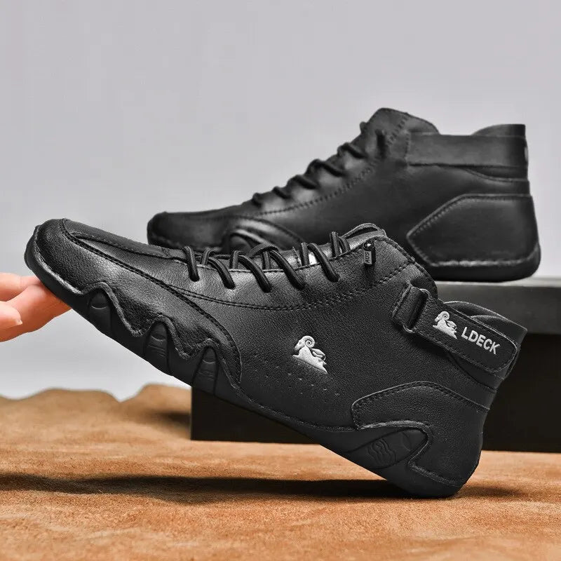 Waterproof Comfortable Mens Leather Boots