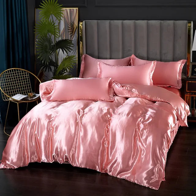 Soft Satin Bed Sheets Set
