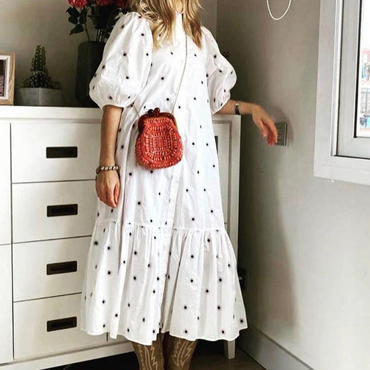 Classic Ladies Floral Maxi Dress - VogeLuxe