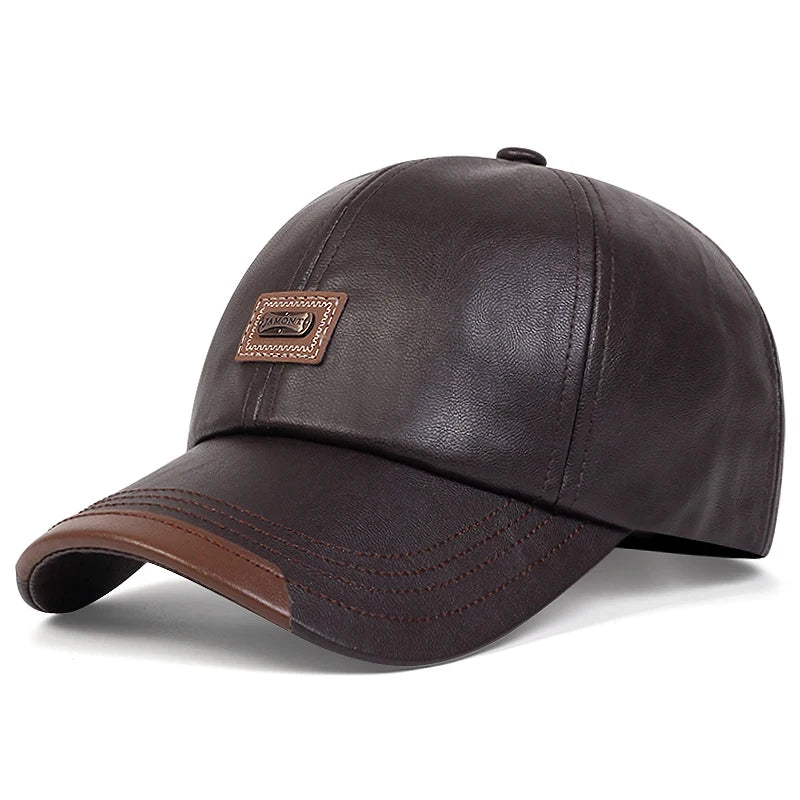 Authentic Leather Father's Cap