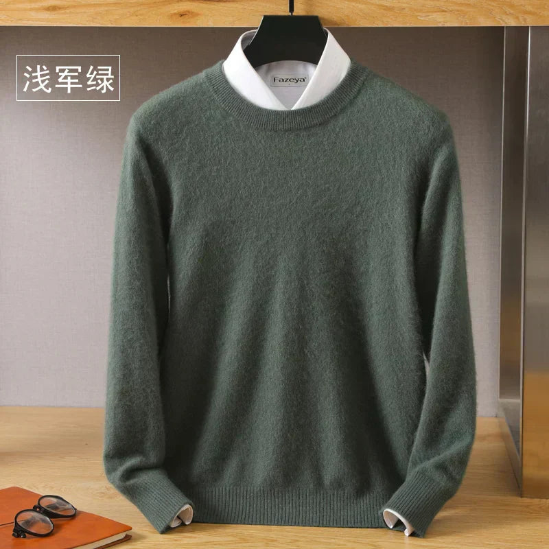Luxurious Soft Crew Neck Cashmere Sweater