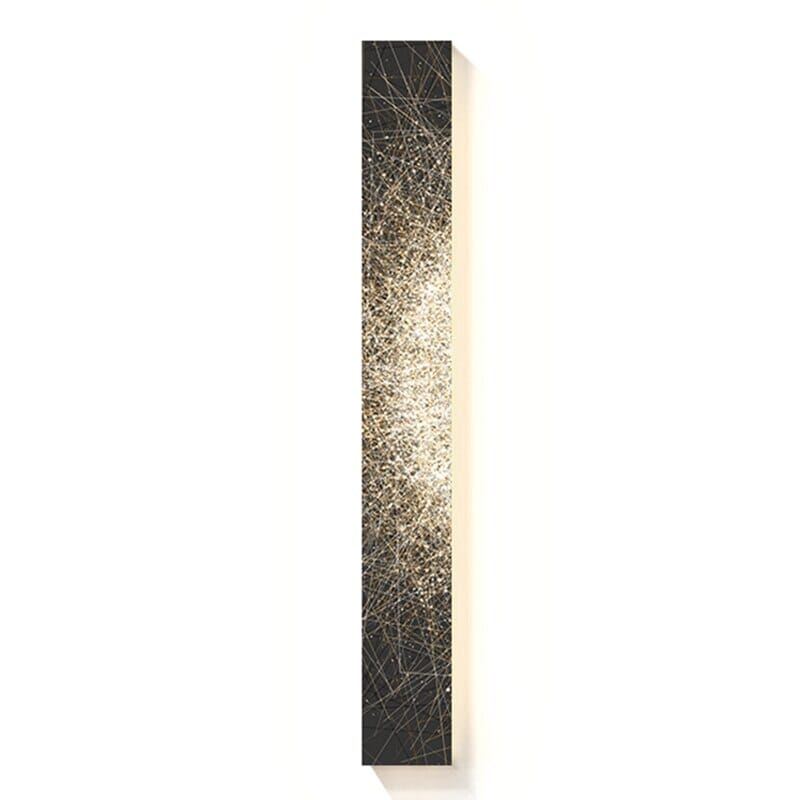 Rustic Fabric Panel Wall Light