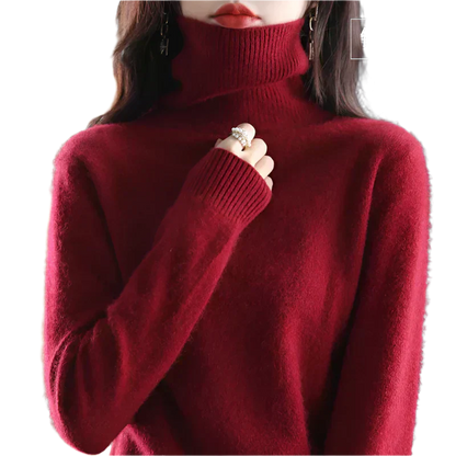 Soft Cashmere Turtleneck Sweater For Women