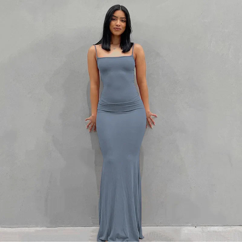 Elegant Strapless Black Floor Length Evening Dress