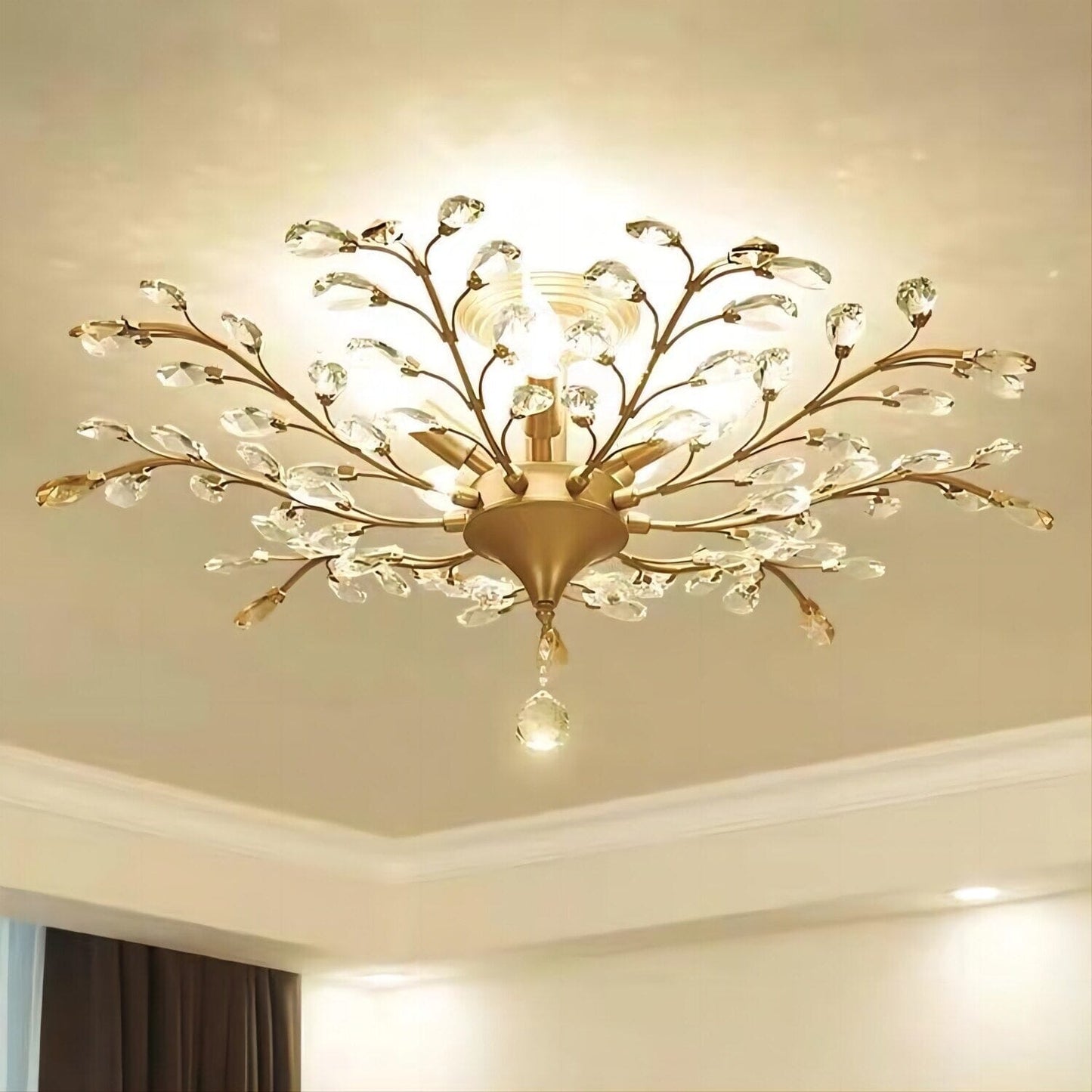 Floral Overhead Light Fixture