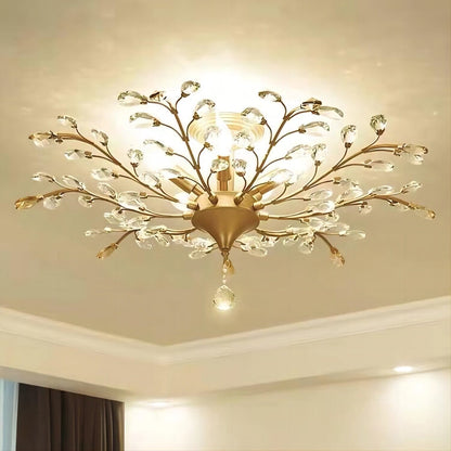 Floral Overhead Light Fixture