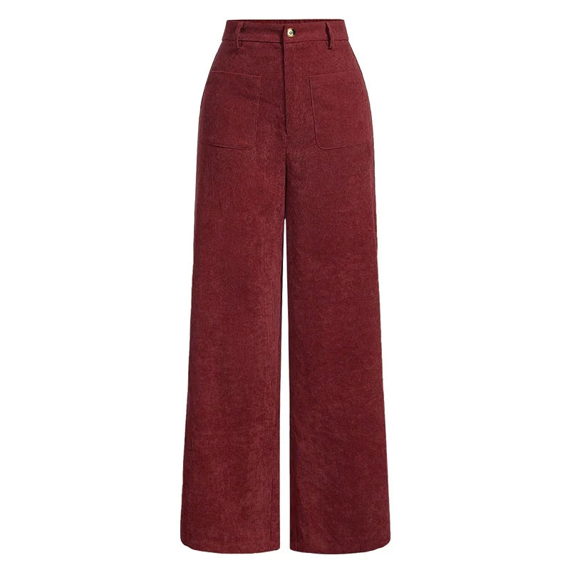 Comfortable Wide Leg High Waist Women's Pants