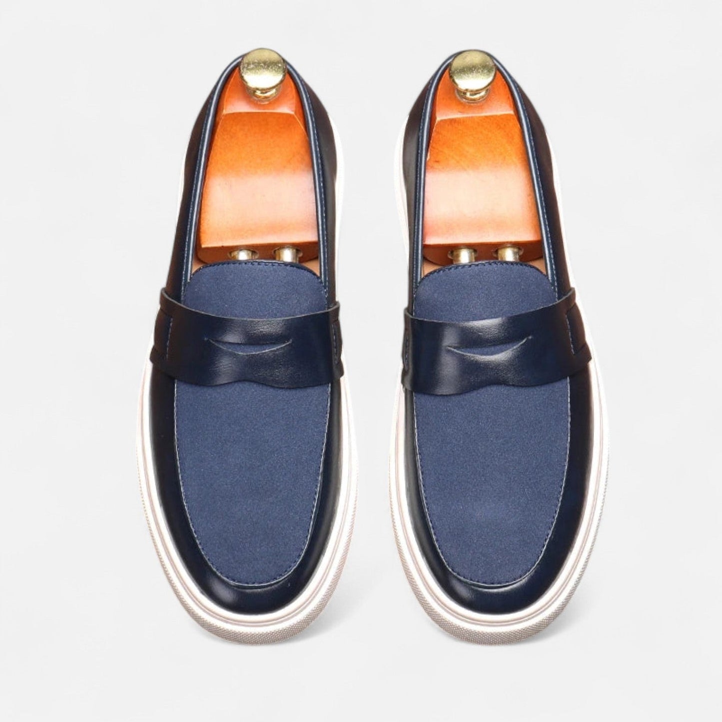VogeLuxe | Men’s Hybrid Leather Penny Loafers
