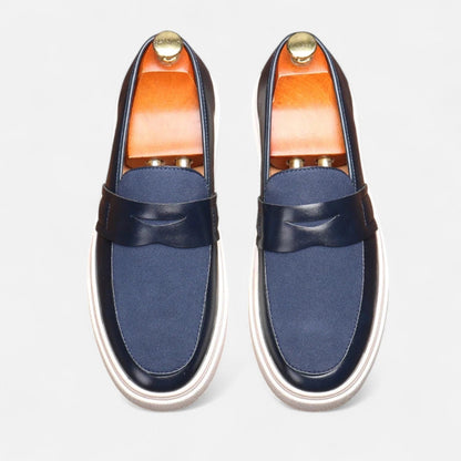 VogeLuxe | Men’s Hybrid Leather Penny Loafers
