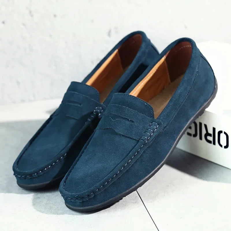 Easton | Classic Leather Slip On Loafers for Men