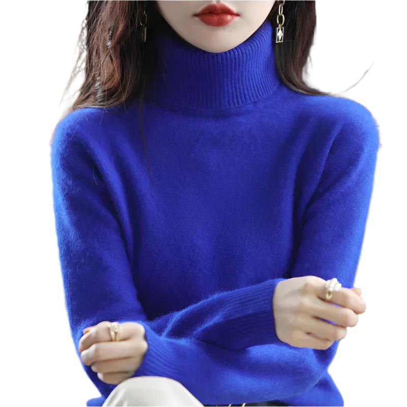 Soft Cashmere Turtleneck Sweater For Women
