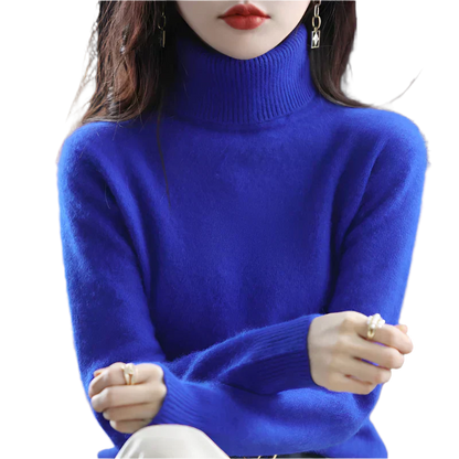 Soft Cashmere Turtleneck Sweater For Women