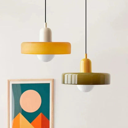 Elegant Glass Drop Pendant Light With LED - VogeLuxe