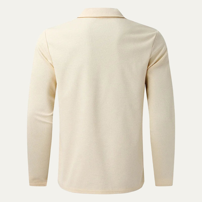 VogeLuxe | Men’s Textured Zip Up Collared Jacket
