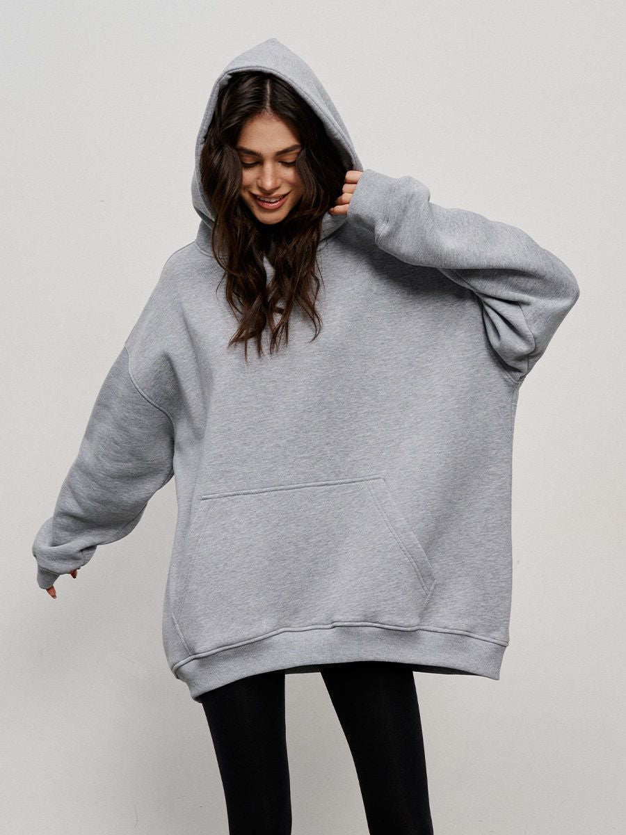 Soft Women's Large Hooded Sweatshirt with Pocket