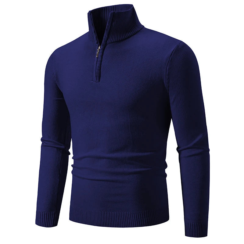 Comfy Men's Quarter Zip Winter Sweater