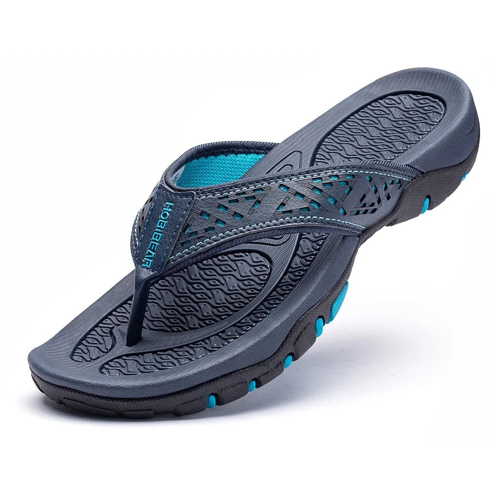 Men's Waterproof Beach Flip Flops - Breathable Summer Shoes