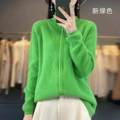 Soft Cashmere Open Cardigan | Relaxed Fit Knit Sweater