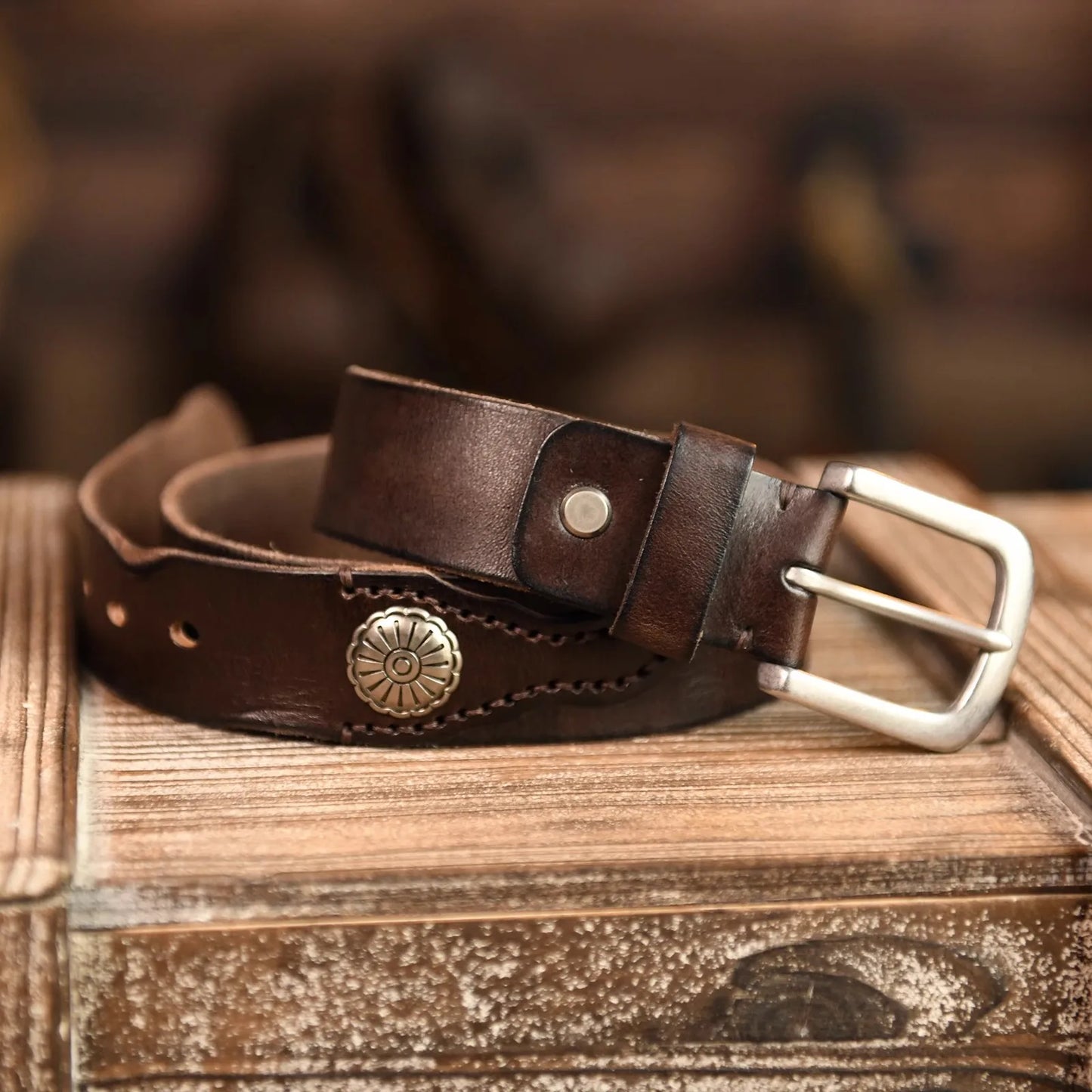 Leather Traditional cowboy Belt