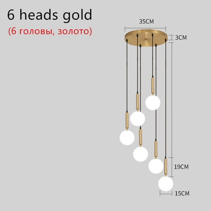 Elegant Glass Globe Chandelier