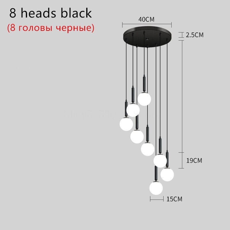 Elegant Glass Globe Chandelier