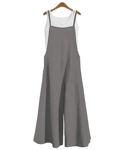 Relaxed Fit Summer Bib Romper