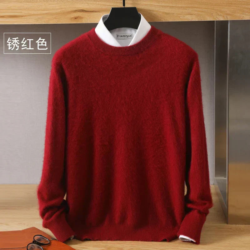 Luxurious Soft Crew Neck Cashmere Sweater