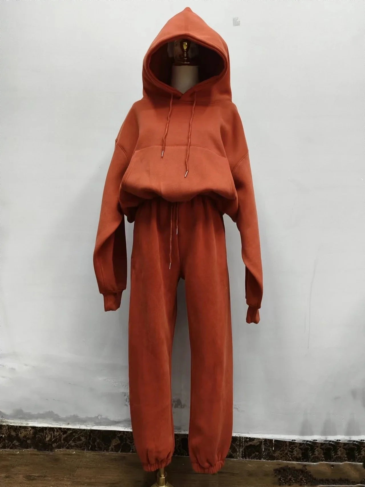 Warm Women's Fleece Hoodie and Jogger Set