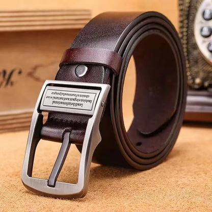 Genuine Leather Men's Western Belt