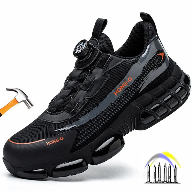 Heavy Duty Industrial Work Boot Shoes - BritishElegance