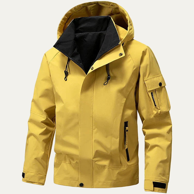 VogeLuxe | Men’s Weatherproof Hooded Utility Jacket