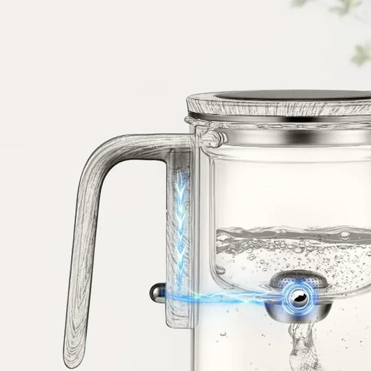 Clear Glass Teapot With Built-In Strainer And Infuser - VogeLuxe