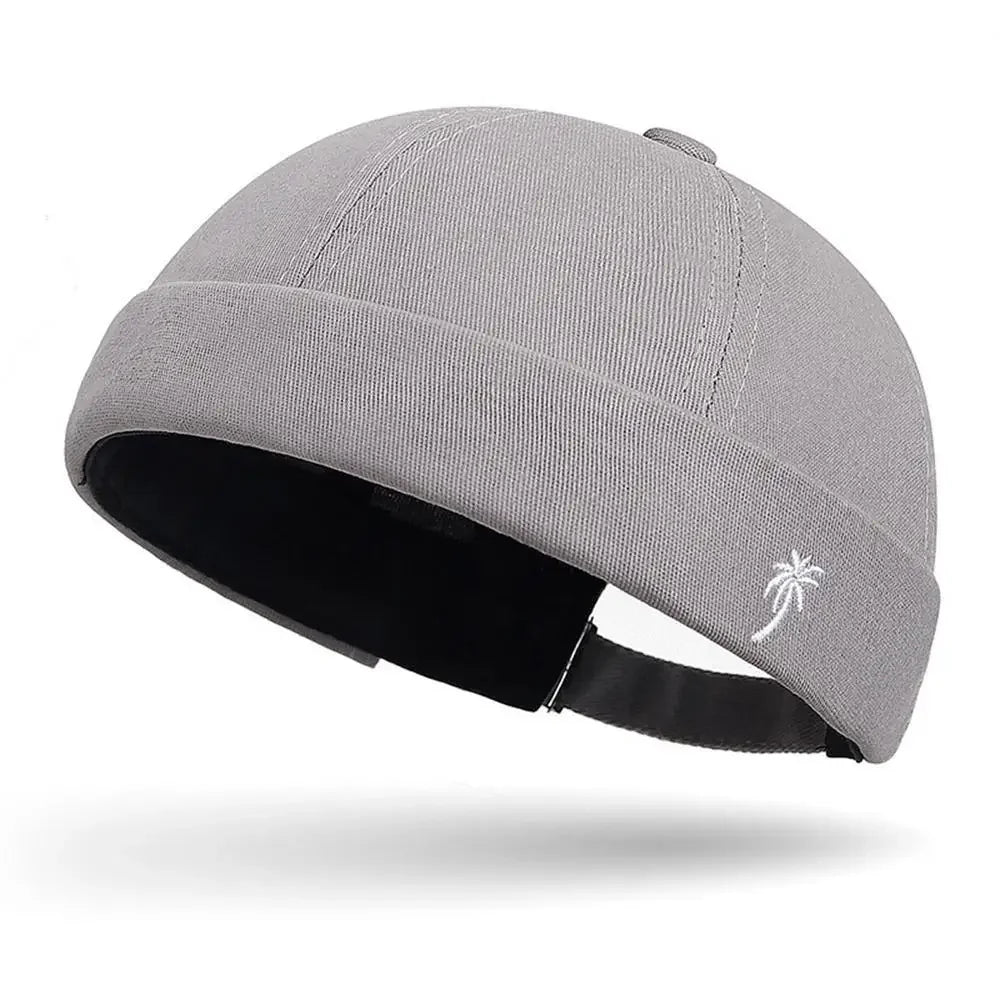 Casual Embroidered Cotton Beanie Cap