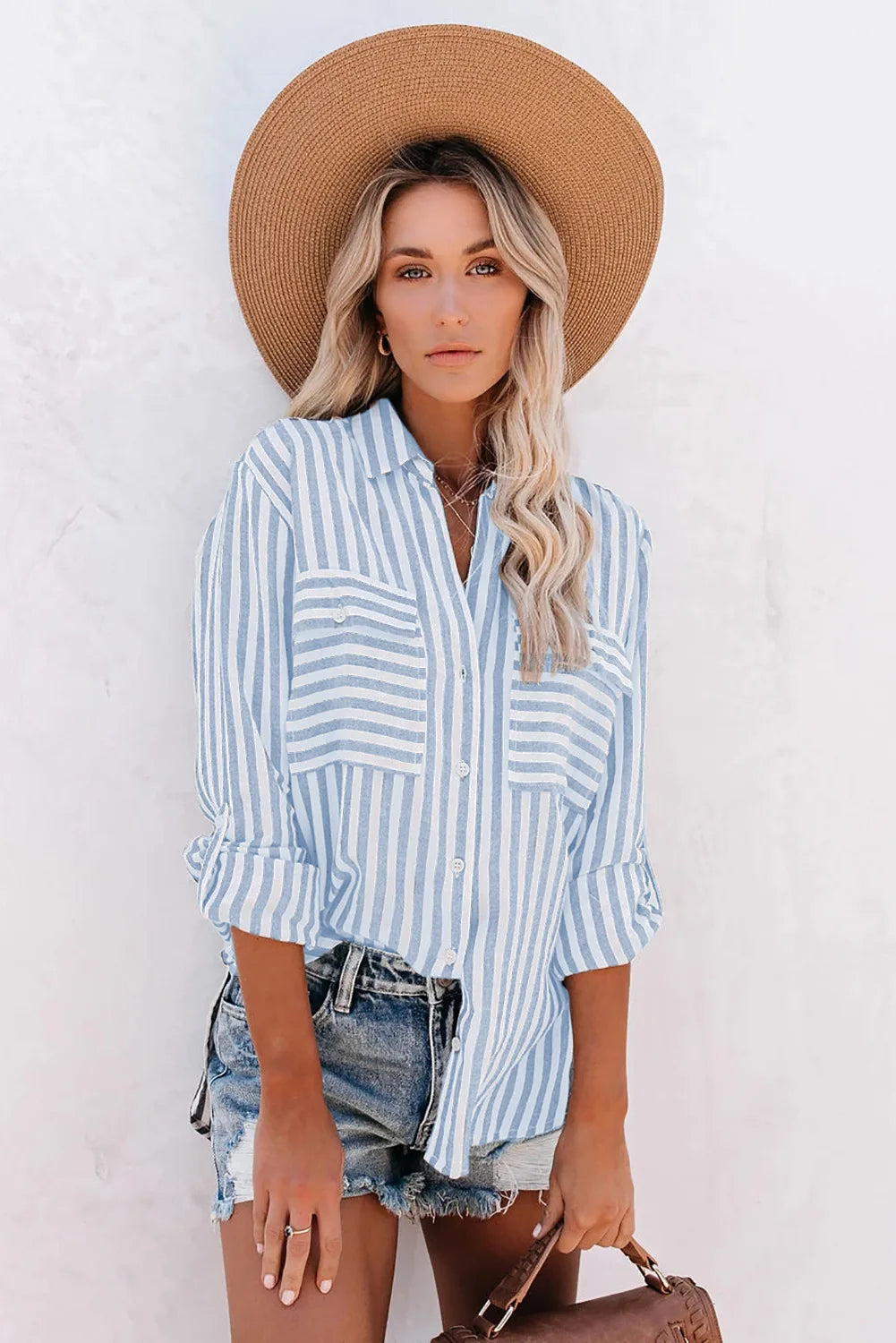 Classic Striped Shirt for Ladies - Elegant Style