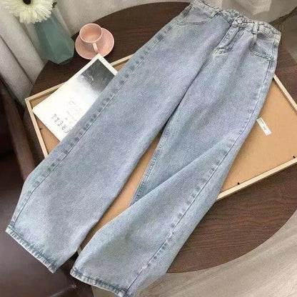 Distressed Women's Retro Street Style Cargo Jeans