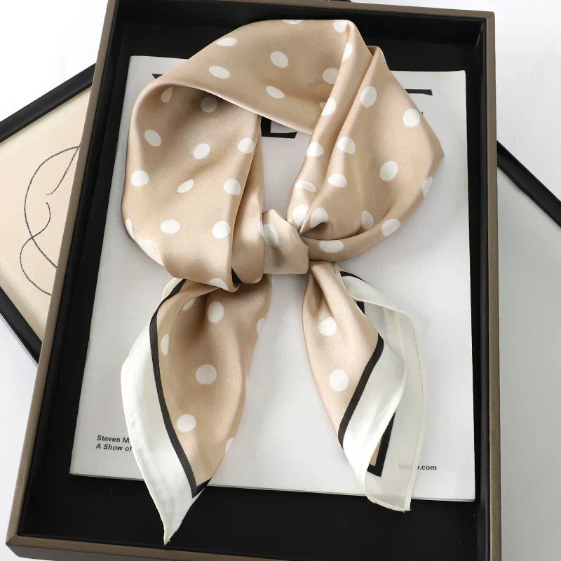Soft Plaid Scarf for Women Neck Hair Accessory