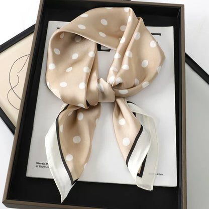 Soft Plaid Scarf for Women Neck Hair Accessory