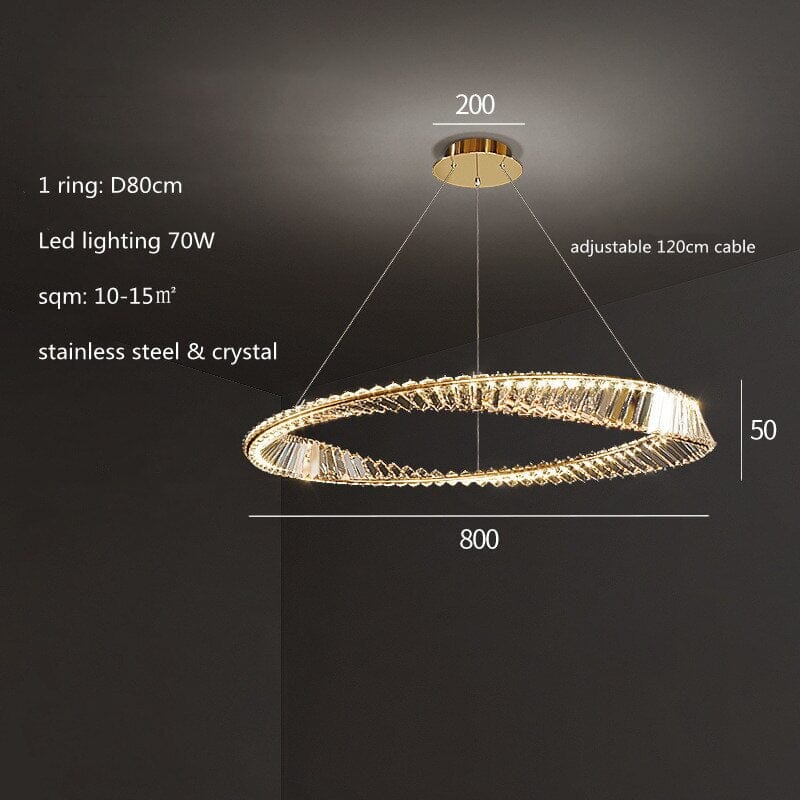 Elegant Crystal Pendant Chandelier