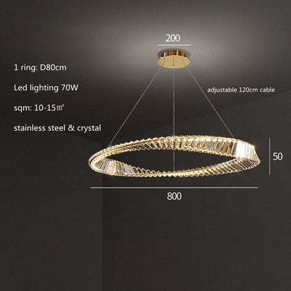 Elegant Crystal Pendant Chandelier